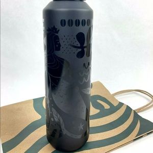 VHTF Starbucks Black Matte Siren Mermaid Tumbler